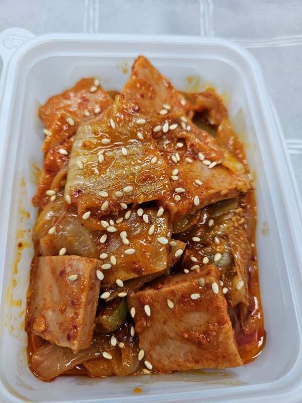 햄김치볶음