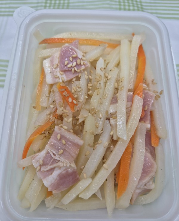 베이컨감자채볶음