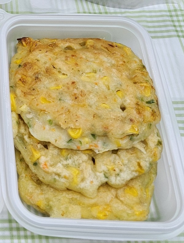 옥수수콘야채전 (어린이 반찬)